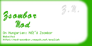 zsombor mod business card